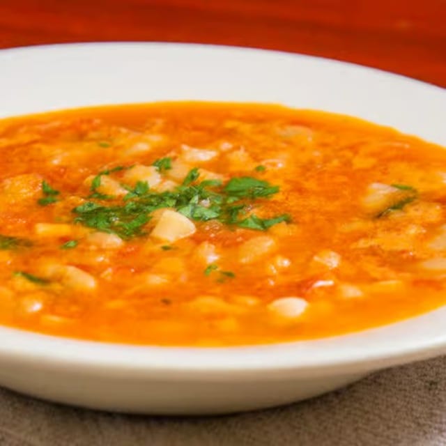 Pasta Fagioli Soup Lunch.