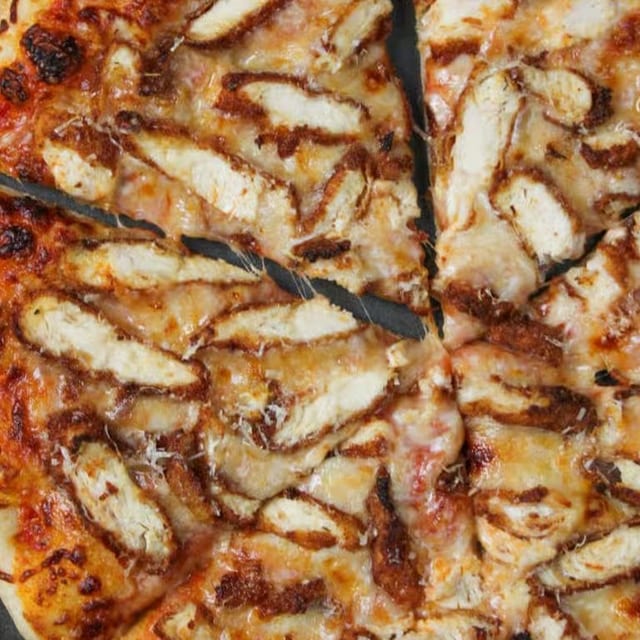 Chicken Parmesan Pizza.