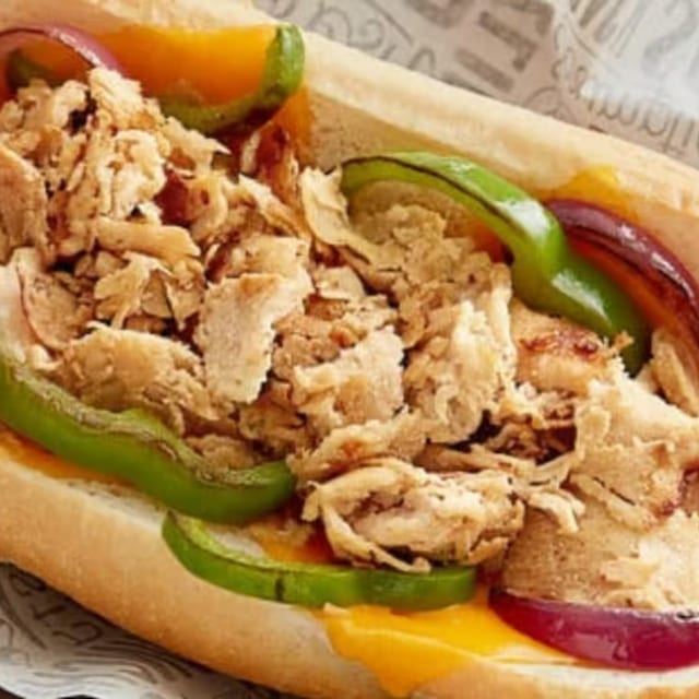 Chicken Cheesesteak Sub.