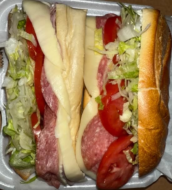 Ham, Salami & Provolone Sub Lunch.